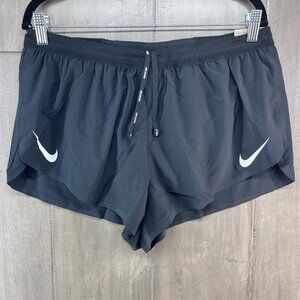 Nike AeroSwift Dri-Fit ADV 2” Lined Running Shorts Black Men's Large FN3349-010